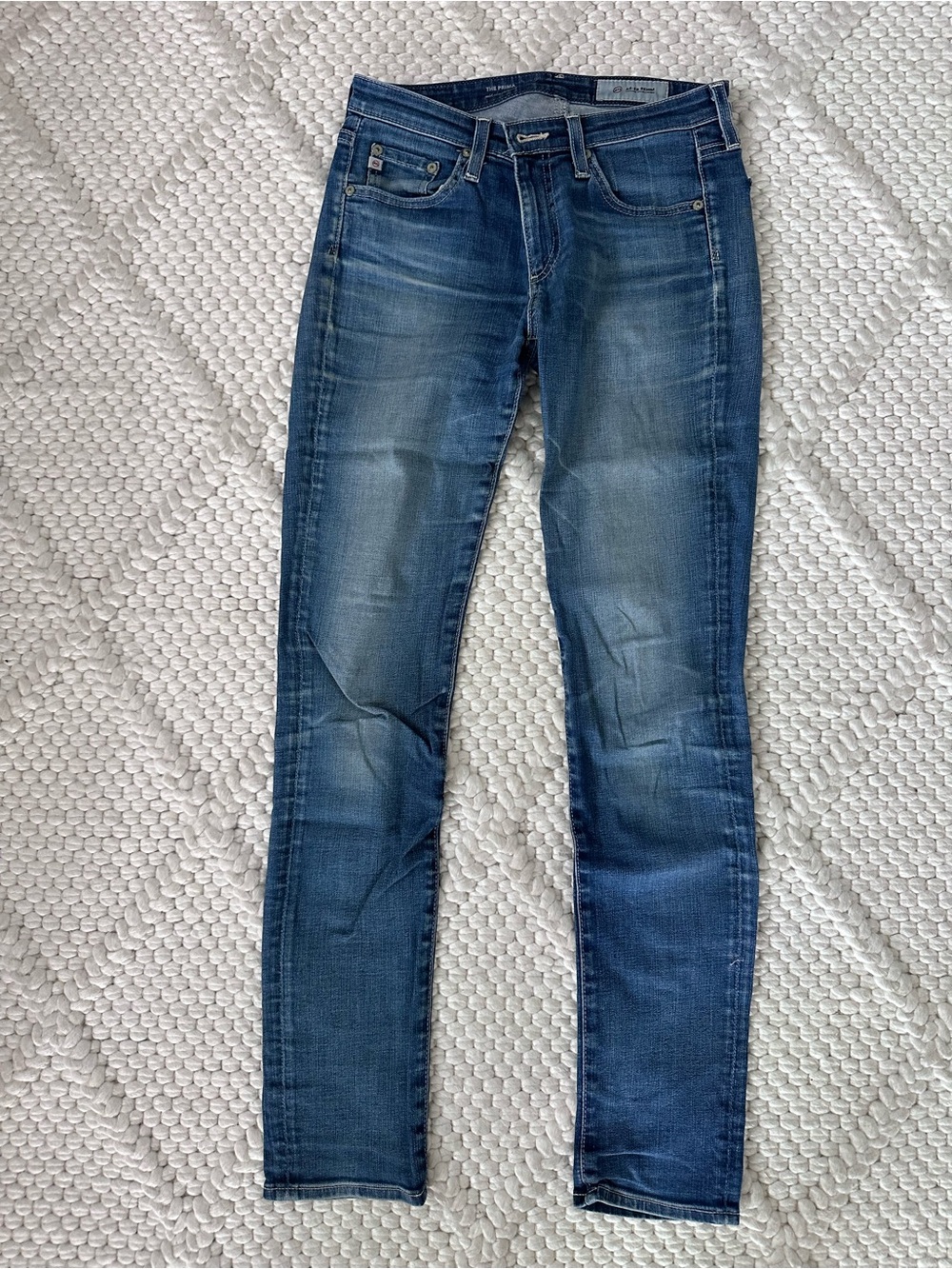 Ag Adriano Goldschmied Women’s Slim Skinny Jeans in Washed Blue